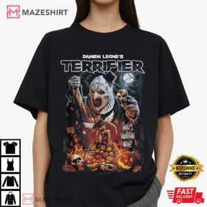 Damien Leone Terrifier Art Clown Halloween Horror Movie T Shirt (4)