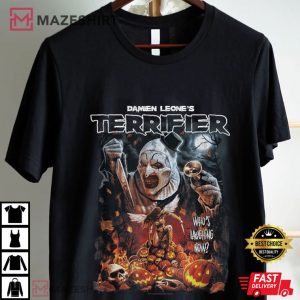 Damien Leone Terrifier Art Clown Halloween Horror Movie T Shirt (2)