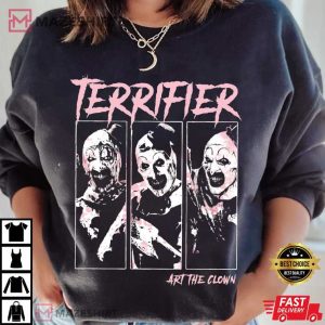 Terrifier Art The Clown Horror Movie Creepy Slasher Film T Shirt (1)
