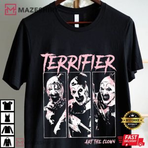Terrifier Art The Clown Horror Movie Creepy Slasher Film T Shirt (2)