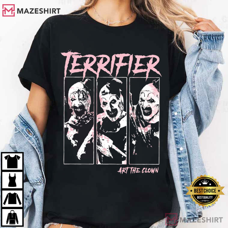 Terrifier Art The Clown Horror Movie Creepy Slasher Film T-Shirt Terrifier Art The Clown Horror Movie Creepy Slasher Film T-Shirt