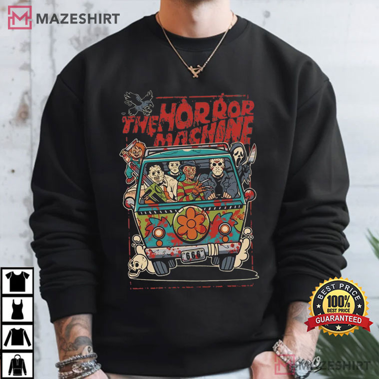 The Horror Machine Halloween Universal Studios Scary Movie T-Shirt The Horror Machine Halloween Universal Studios Scary Movie T-Shirt