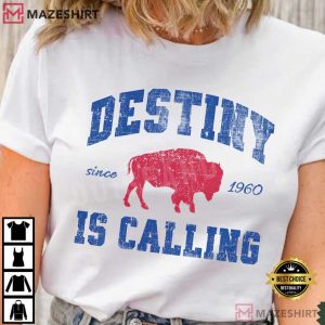 Buffalo Bills Destiny Is Calling Playoff Football Fan Gift T Shirt (2)