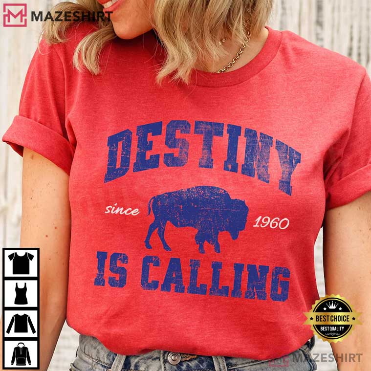 Buffalo Bills Destiny Is Calling Playoff Football Fan Gift T-Shirt Buffalo Bills Destiny Is Calling Playoff Football Fan Gift T-Shirt