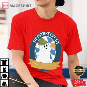 Geistoberfest Kansas 2025 Boo Ghost Halloween T-Shirt