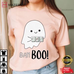 Bam Boo Cute Ghost Halloween Mahjong T Shirt (4)