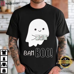 Bam Boo Cute Ghost Halloween Mahjong T-Shirt