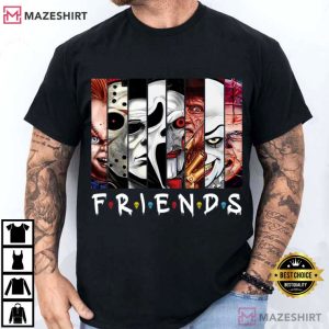 Friends Horror Movie Characters Halloween T-Shirt