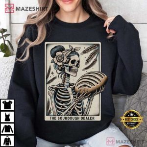 Tarot Card The Sourdough Dealer Bread Halloween T Shirt (1)