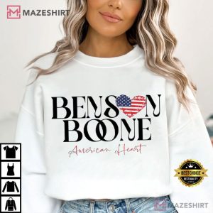 Benson Boone American Heart Concert Pop Fan T Shirt (4)