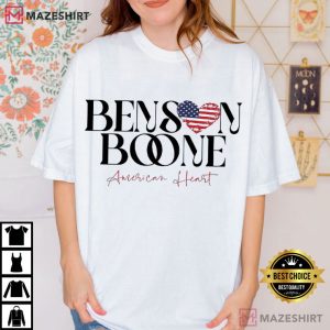 Benson Boone American Heart Concert Pop Fan T Shirt (2)