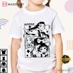 Huntrix Girls Mira Rumi Joey Kpop Demon Hunters Merch T Shirt (3)