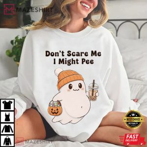 Halloween Funny Ghost Pregnancy Spooky T Shirt (4)