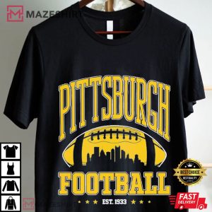 Pittsburgh Steelers Football Vintage Est 1933 T Shirt (1)