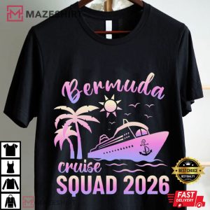 Bermuda Cruise Squad 2026 Matching Family Vacation T Shirt (1)