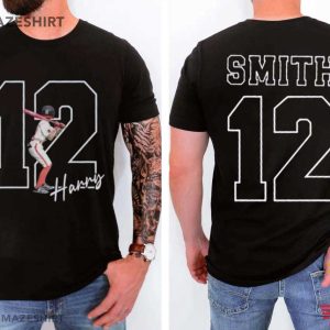 Athlete Sports With Player Photo Custom Number Name T Shirt (2)