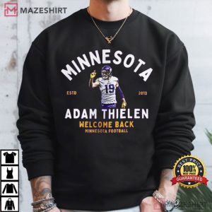 Minnesota Vikings Welcome Back Adam Thielen NFL T Shirt (4)