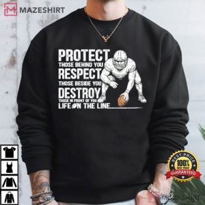 Protect Those Behind You Offensive Lineman Football T Shirt (4)