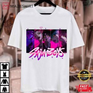 Saja Boys Kpop Demon Hunters Boys Band Retro Fan T Shirt (1)