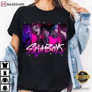 Saja Boys Kpop Demon Hunters Boys Band Retro Fan T-Shirt