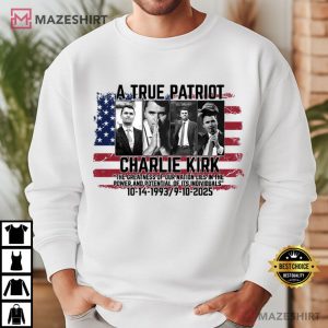 Charlie Kirk A True Patriot Transfer Ready To Press T Shirt (4)