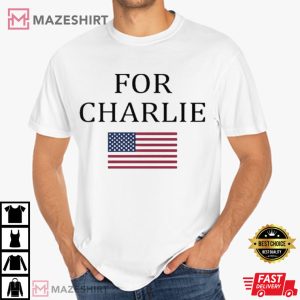For Charlie Kirk USA Flag Political T Shirt (3)