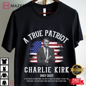 Charlie Kirk Patriot Republican Political Conservative Activist T Shirt (1)