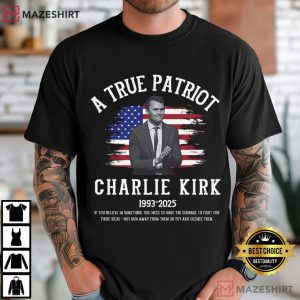 Charlie Kirk Patriot Republican Political Conservative Activist T-Shirt