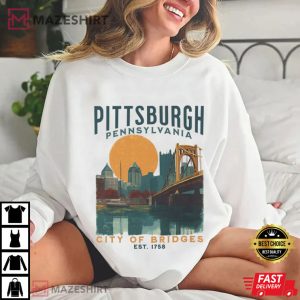 Pittsburgh Pennsylvania City Of Bridges Travel T Shirt (4)