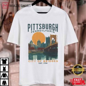 Pittsburgh Pennsylvania City Of Bridges Travel T Shirt (1)