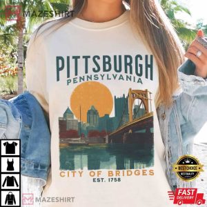 Pittsburgh Pennsylvania City Of Bridges Travel T-Shirt