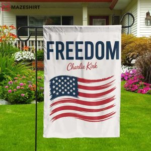 Charlie Kirk Freedom Garden Flag Charlie Kirk Freedom Garden Flag