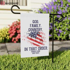 Charlie Kirk Merch USA Republican Garden Flag (1)