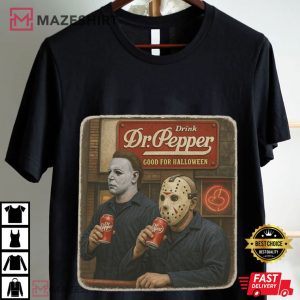Dr Pepper Drink Halloween Scary Movie T Shirt (1)