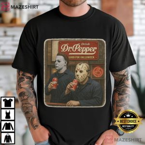 Dr Pepper Drink Halloween Scary Movie T-Shirt