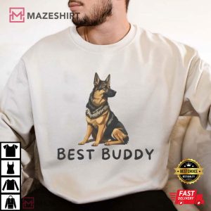 Pet Lover Best Buddy Cute Dog T Shirt (4)