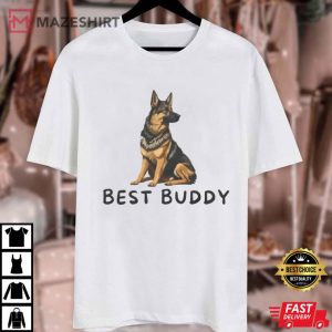 Pet Lover Best Buddy Cute Dog T Shirt (1)