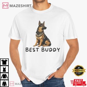 Pet Lover Best Buddy Cute Dog T Shirt (2)