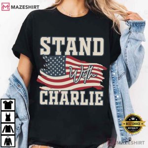 Charlie Kirk Stand With Charlie Free Speech Support Political T Shirt (1)
