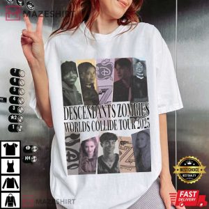 Descendants Zombies Worlds Collide Tour 2025 Disneyland Vacation Trip T-Shirt