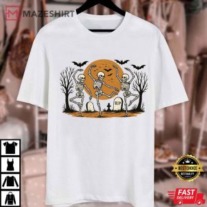 Fuck Trump Anti Trump Dancing Skeleton Halloween T Shirt (1)