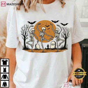 Fuck Trump Anti Trump Dancing Skeleton Halloween T Shirt (2)