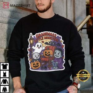 Grandmas Little Monsters Halloween T Shirt (4)