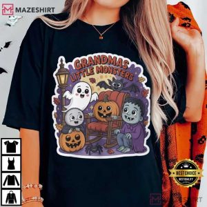 Grandmas Little Monsters Halloween T Shirt (2)