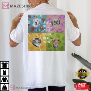 Pet Adoption Awareness Boxy Animal Rescue T Shirt (2)
