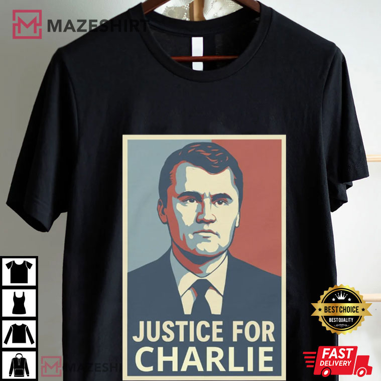 Justice For Charlie Kirk Memorial T-Shirt Justice For Charlie Kirk Memorial T-Shirt