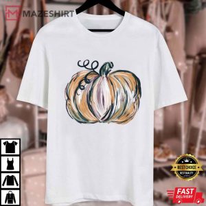 Fall Pumpkin Autumn Halloween T Shirt (2)