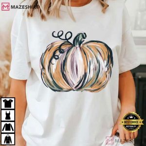 Fall Pumpkin Autumn Halloween T Shirt (3)