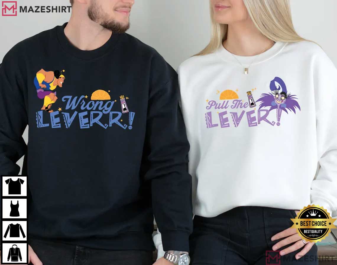 Disney The Emperor's New Groove Yzma And Kronk Couple Shirts Disney The Emperor's New Groove Yzma And Kronk Couple Shirts