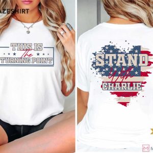 Justice For Charlie Kirk Freedom This Is The Turning Point T-Shirt